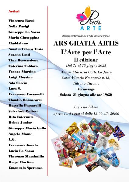 ARS GRATIA ARTIS, l'Arte per l'Arte